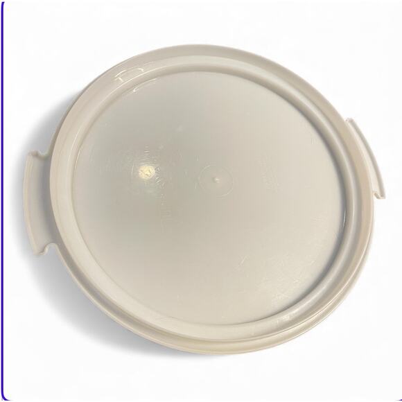 Tupperware Cake Pie Carrier Replacement Base Only 684 Round Vintage White USA - Picture 3 of 5